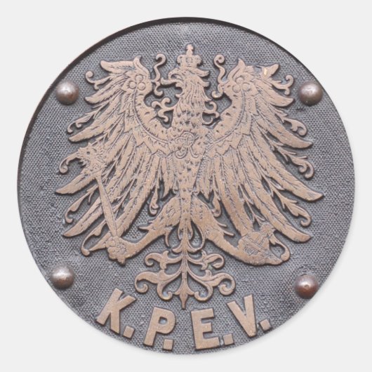 ケーニグリッチプレウッシシシェアイゼンバーン – ヴェルワルツン ラウンドシール (正面)