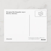 ケーニッヒ湖のポストカード ポストカード (裏面)