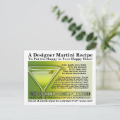 ケーパーベリーフィルシーマーティーニレシピポストカード ポストカード (スタンド正面)