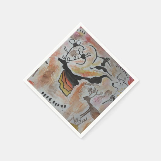 ケーブアート抽象芸術紙 スタンダードカクテルナプキン (角)