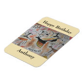 ケーブアート抽象芸術誕生日磁石 マグネット (左側)