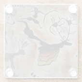 ケーブアート抽象芸術 ガラスコースター (裏面)