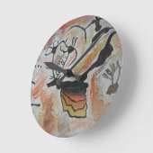 ケーブアート抽象芸術 ラウンド壁時計 (傾斜)