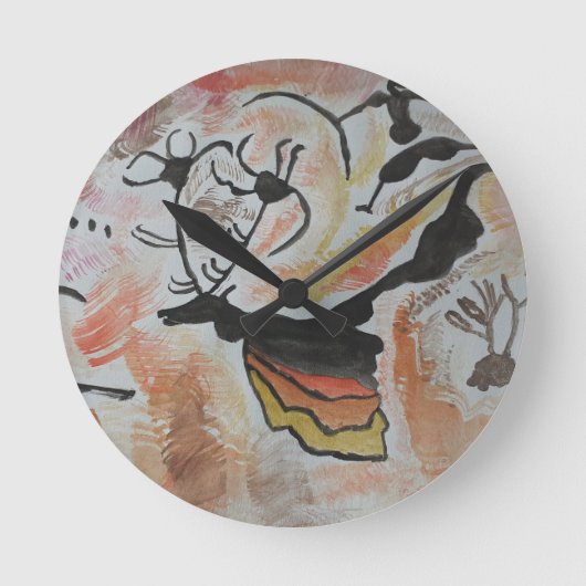 ケーブアート抽象芸術 ラウンド壁時計 (正面)