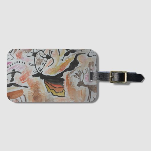 ケーブアート抽象芸術 ラゲッジタグ (正面横)