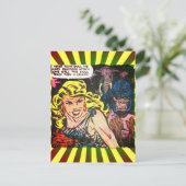 ケーブガール、ゴリラ、エレファントゴールデンエイジ漫画本 ポストカード (スタンド正面)