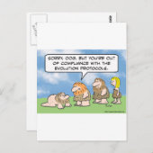 ケーブマンは進化に不服だ。 ポストカード (正面/裏面)
