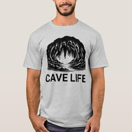 ケーブライフキャバー登山ケーブラバーズ Tシャツ (正面)