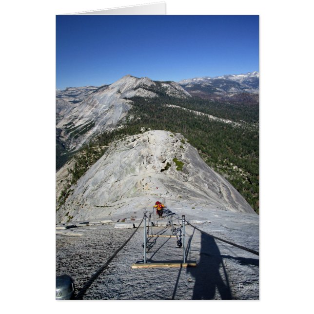 ケーブルから見下ろすハーフドーム – Yosemite (正面)