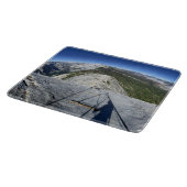 ケーブルから見下ろすハーフドーム – Yosemite カッティングボード (角)