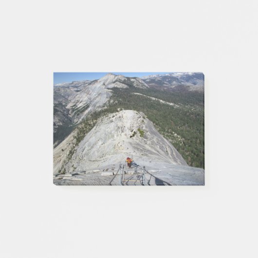 ケーブルから見下ろすハーフドーム – Yosemite ポストイット (正面)