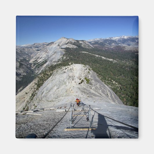 ケーブルから見下ろすハーフドーム – Yosemite マグネット (正面)