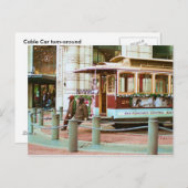 ケーブルカーのターンのまわりに- ポストカード (正面/裏面)