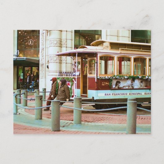 ケーブルカーのターンのまわりに- ポストカード (正面)