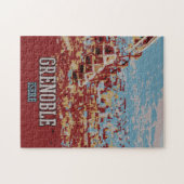 ケーブルカーのフランスGrenobleビュー ジグソーパズル (横)