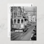 ケーブルカーのポストカード ポストカード (正面/裏面)