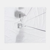 ケーブルカーの撮影方法 フリースブランケット (正面(横))