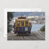 ケーブルカーはハイド通りをサンでチャグアップ ポストカード (正面/裏面)