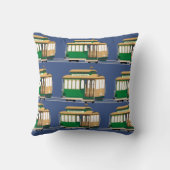 ケーブルカーパターン クッション (裏面)