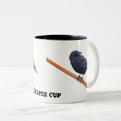 ケーブルマグカップでカラスを鳴らす ツートーンマグカップ (正面右)