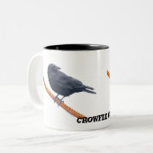 ケーブルマグカップでカラスを鳴らす ツートーンマグカップ (正面左)