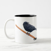 ケーブルマグカップでカラスを鳴らす ツートーンマグカップ (左)