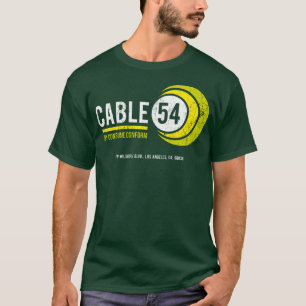 ケーブル54擦り切れたルック Tシャツ
