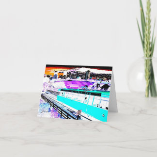 ケーブル・カーの挨拶状 カード