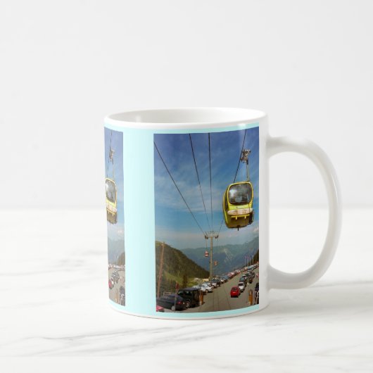 ケーブル・カー、La Plagne、Hauteサボア コーヒーマグカップ (右)