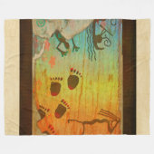 ケーブレジデンティング先住民アメリカフリースブランケット フリースブランケット (正面(横))