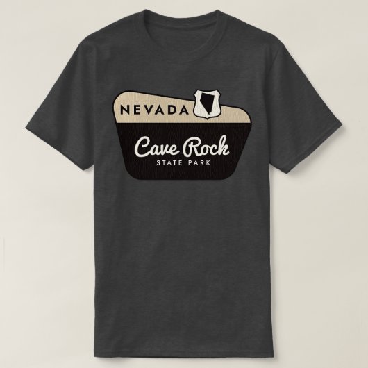 ケーブロック州パークネバダウェルカムサイン Tシャツ (デザイン正面)