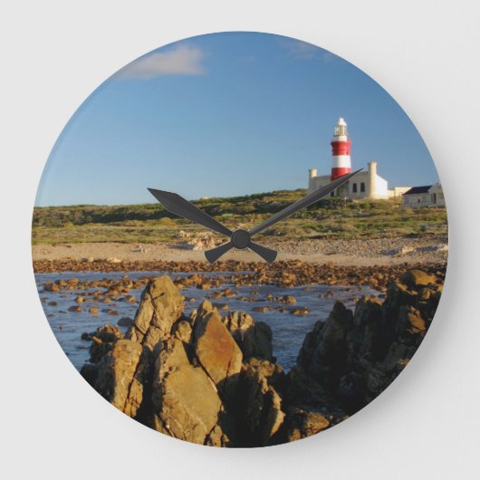 ケープアグルハスライトハウスウエスタンケープ2 ラージ壁時計 (正面)