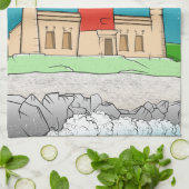 ケープアグルハスライトハウス キッチンタオル (折り畳み)