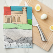 ケープアグルハスライトハウス キッチンタオル (四つ折り)