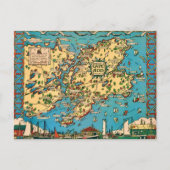 ケープアン図解入りの、写真付きの地図はがき ポストカード (正面)