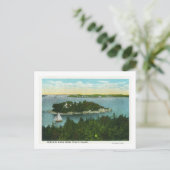 ケープエリザベスビューオブツーライトハウス ポストカード (スタンド正面)