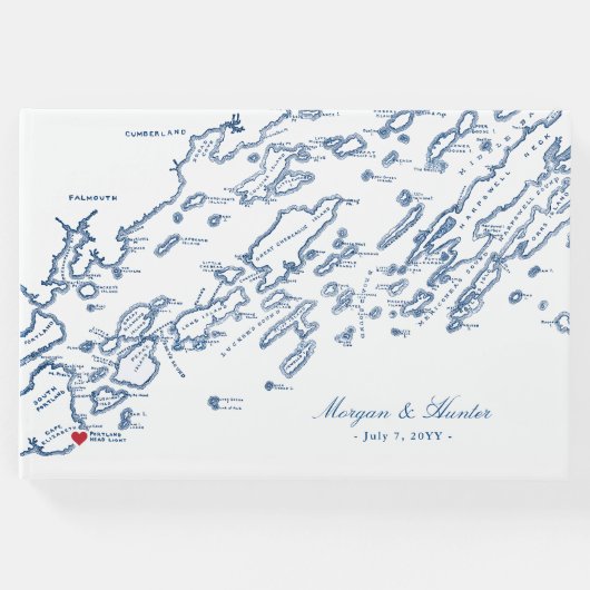 ケープエリザベスメインカスコベイズ結婚ス ゲストブック (正面)