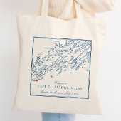 ケープエリザベスメイン目的地の結婚式へようこそ トートバッグ
