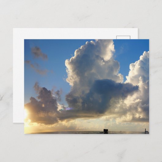 ケープカナベラルで大西洋海上の日の出 ポストカード (正面/裏面)