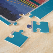 ケープカナベラルフロリダイラストレーショントラベルアート ジグソーパズル (側面)