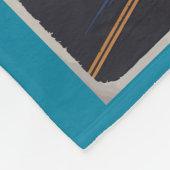 ケープカナベラルフロリダイラストレーショントラベルアート フリースブランケット (角)