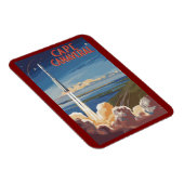 ケープカナベラルフロリダパインターリートラベルアートレトロ マグネット (右側)