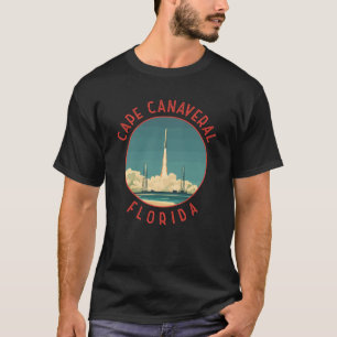 ケープカナベラルフロリダレトロ動揺してサークル Tシャツ