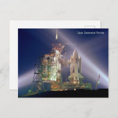 ケープカナベラルフロリダロケット打ち上げポストカード ポストカード (正面/裏面)