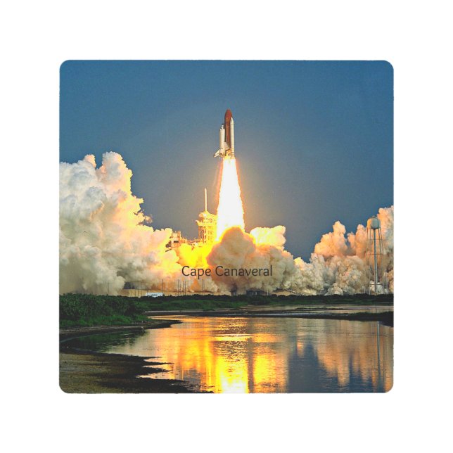 ケープカナベラルフロリダ発射パッド メタルプリント (正面)