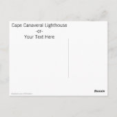 ケープカナベラルライトハウスロケット打ち上げ水彩 ポストカード (裏面)