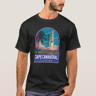 ケープカナベラル フロリダ イラスト 旅行アート Tシャツ