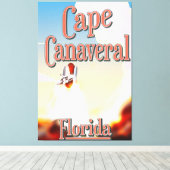 ケープカナベルトラベルポスター キャンバスプリント (インサイチュ (ウッドフロア))