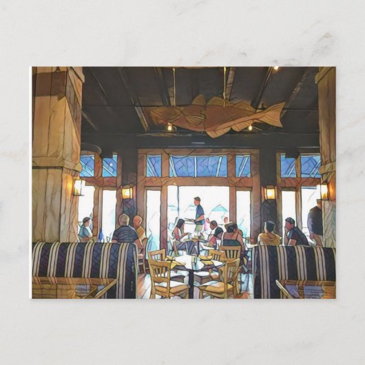 ケープコッドからのポストカード（ウッズホール、キャプテンキッド） ポストカード (正面)