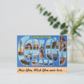 ケープコッドからの挨拶 ポストカード (スタンド正面)